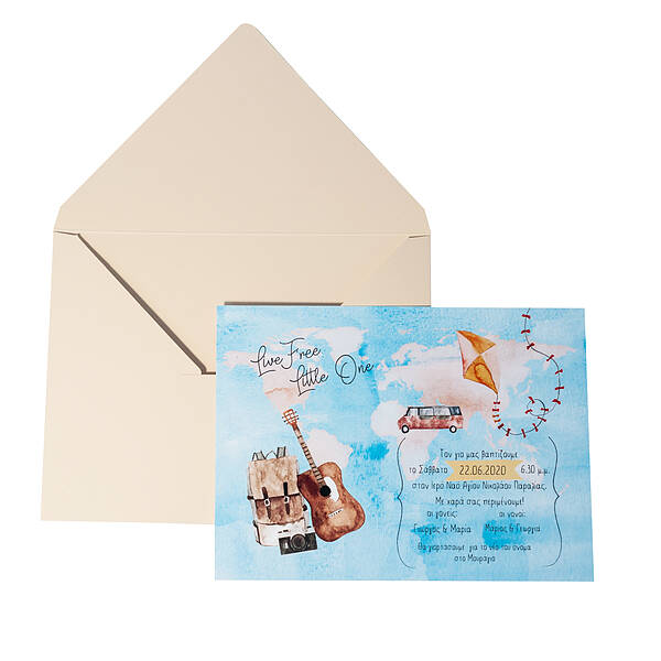 The travel map · Set A: Card with envelope