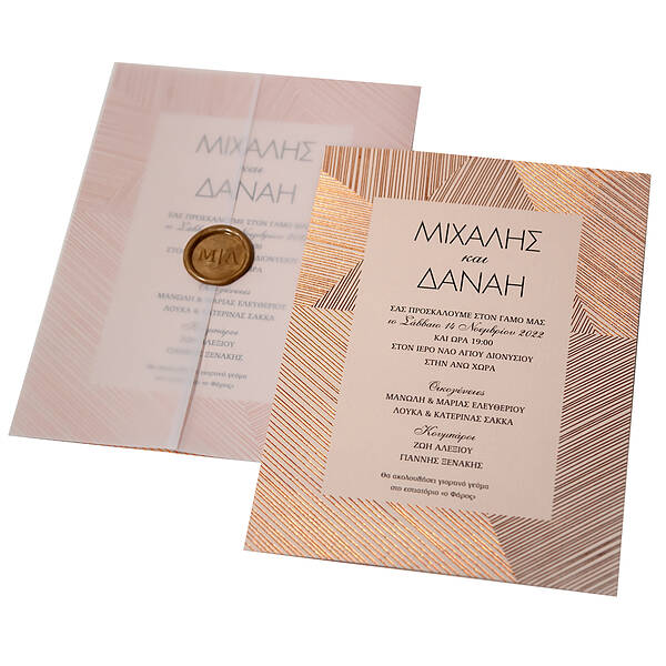 Μπρονζέ ριγέ πλαίσιο
