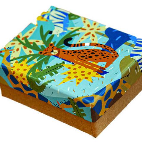 Κουτί με καπάκι 9 × 7 × 3,5 cm (καπάκι 2 cm)