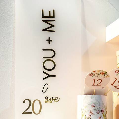Welcome board plexiglass 30 × 45 cm